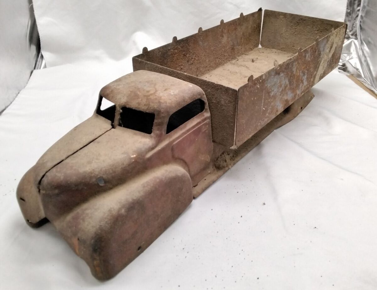 【新品】marx toys HEAVY GAUGE STEEL TRUCKS VINTAGE 1930'S 1940'S MARX PRESSED STEEL STAKE BED FARM