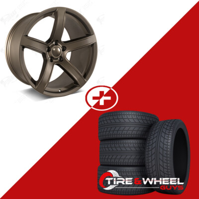 20'' Flow Forged Matte Bronze Wheels w/Tires Fits Dodge Charger Challenger Magnum