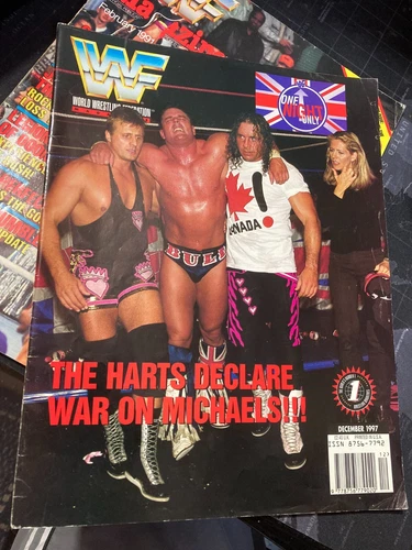 WWF WWE Magazine DECEMBER 1997 Hart Foundation / One Night Only Special