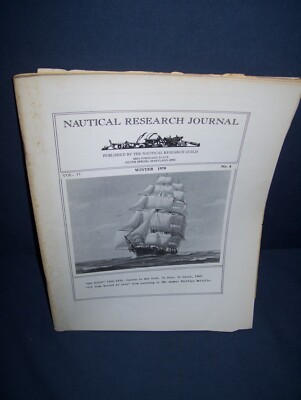 Nautical Research Journal Winter 1970 Vol. 17 #4 Used Nautical Research Guild