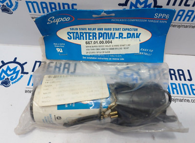 SUPCO SPP6 Solid State Relay And Hard Start Capacitor 277 VAC 22a Max