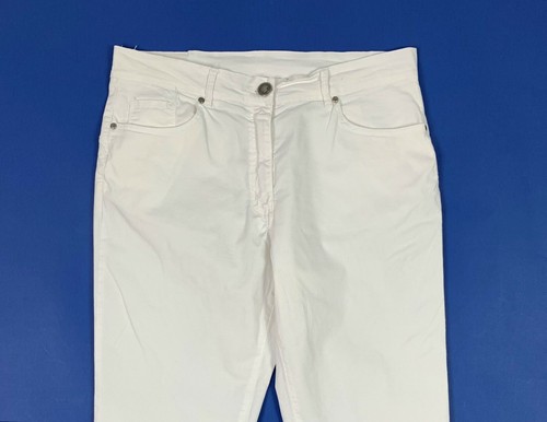 Iber pantalone donna usato slim stretch W32 tg 46 bianco boyfriend luxury T5716 - Foto 3 di 12