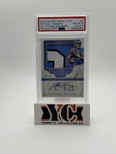 2019 Panini National Treasures Mitch Trubisky Silhouettes Patch Auto /10 PSA 8