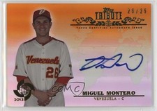 2013 Topps Tribute WBC Auto Orange 20/25 Miguel Montero #WTA-MM Auto nd3