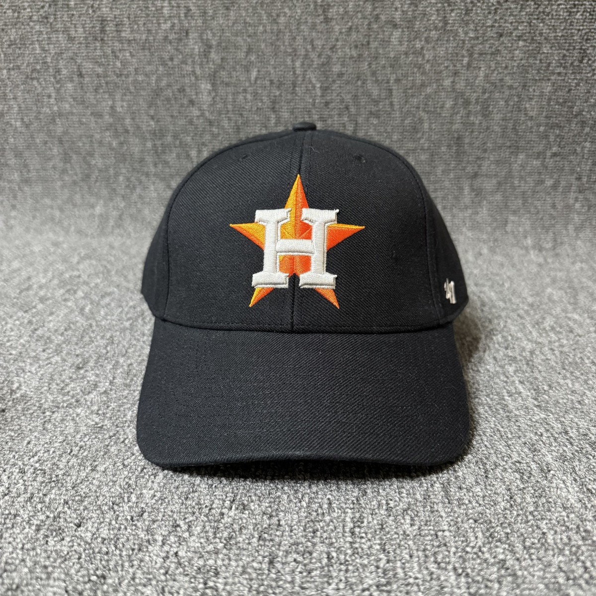 47 Brand Houston Astros Dad Hat Strapback Black OSFA Cap