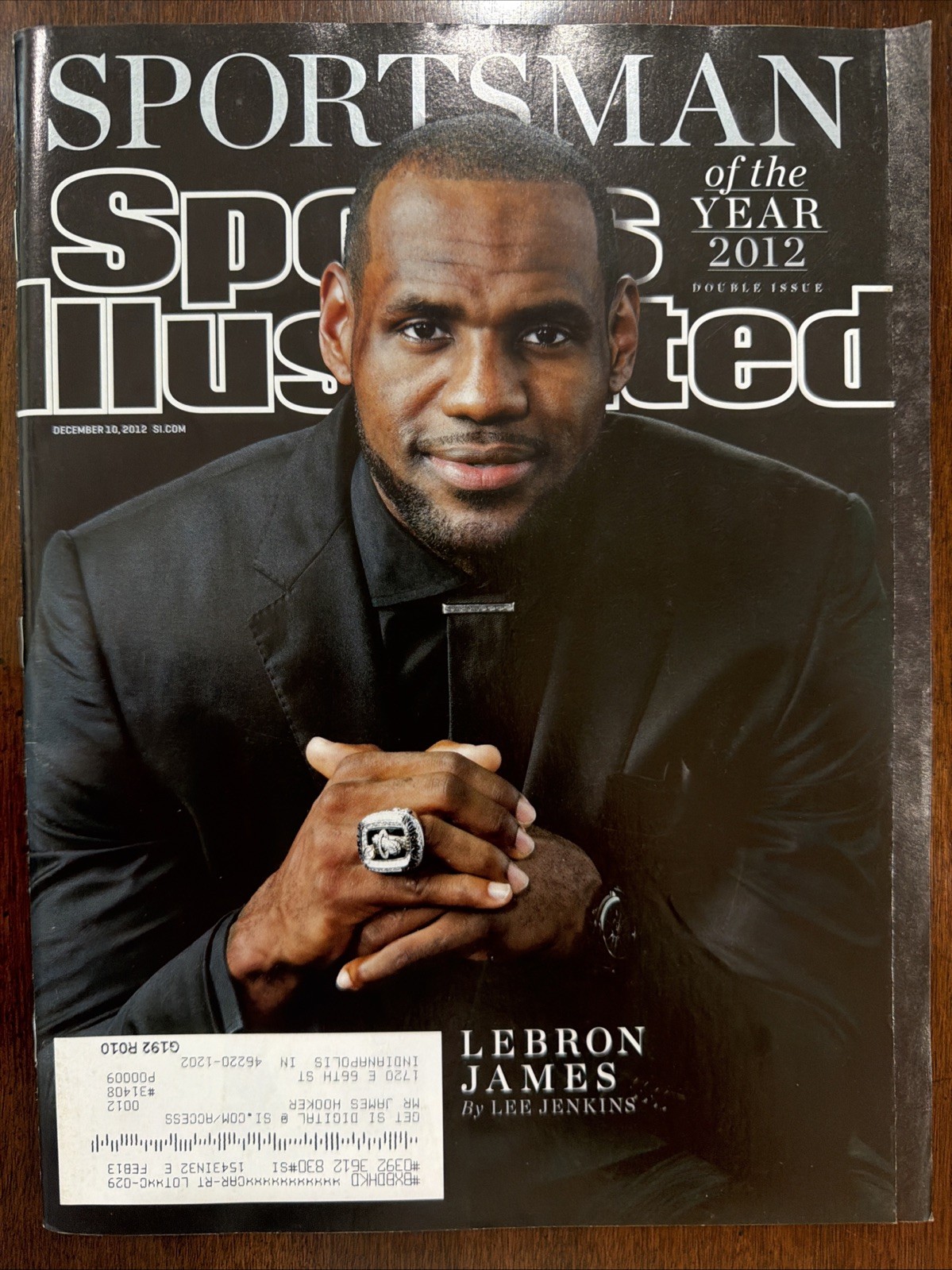 LeBron James Sportsman of the Year 2012 Sports Illustrated Magazine