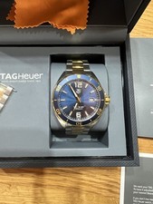 TAG Heuer Formula 1 WAZ1120 41mm Blue Dial Two-Tone Quartz 200m Box/Papers