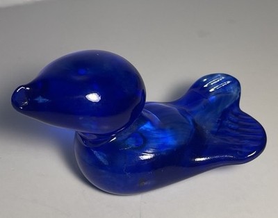 Vintage Bluebird Of Happiness Glass Blue F