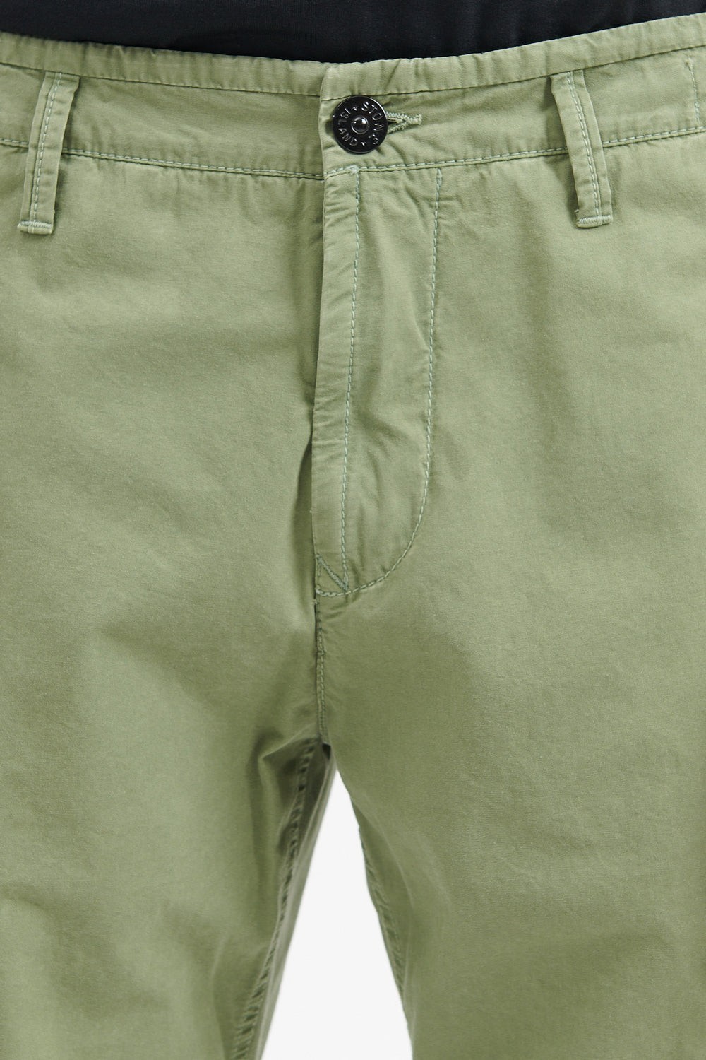 Stone Island men's brushed cotton canvas slim cargo pants in sage SIZE 34 thumbnail 7