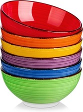 vancasso Bonita Cereal Bowls Set of 6, 27 oz/820 ml Ceramic Soup Bowls, Serving