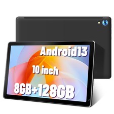 2025 10.1" WIFI Tablet Android 13 2K HD 8 128GB Tablet Pad Octa-Core Dual Camera