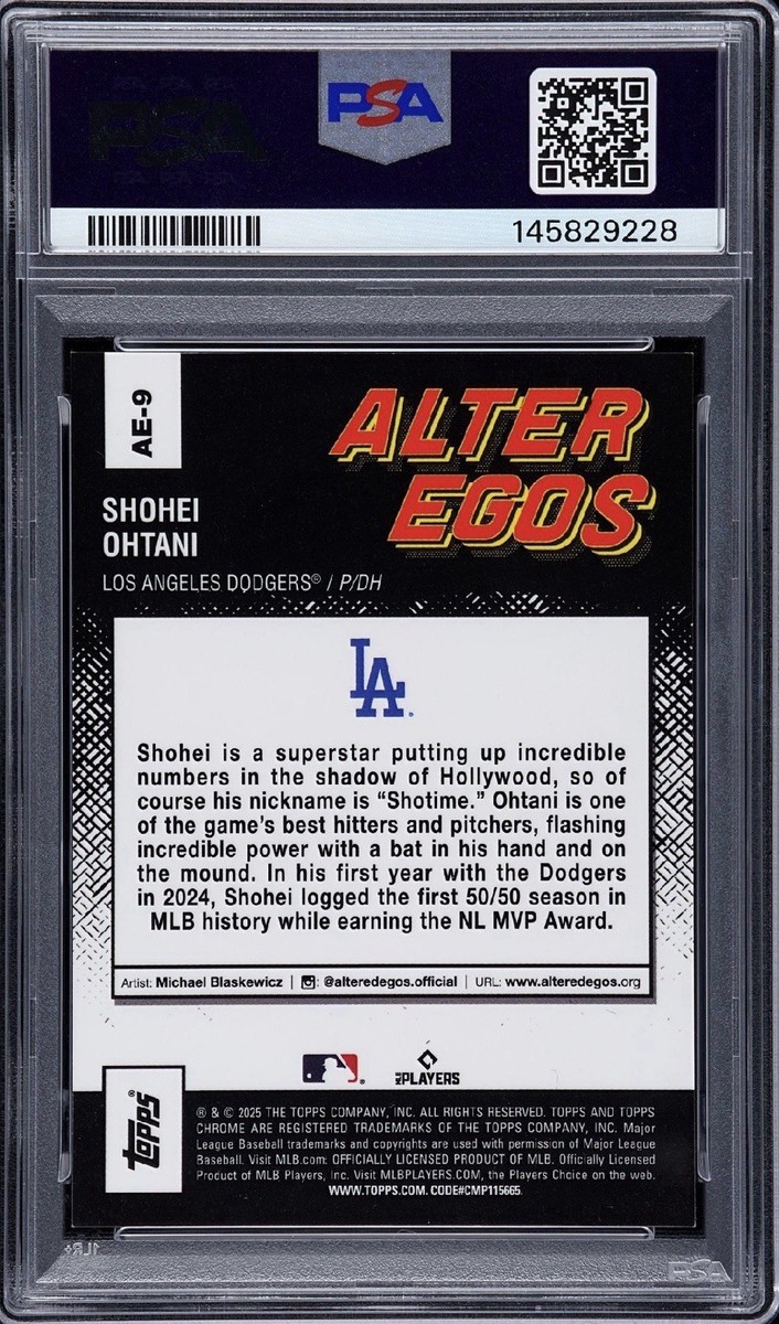 Shohei Ohtani Alter Ego SSP PSA 9 Topps Chrome | eBay