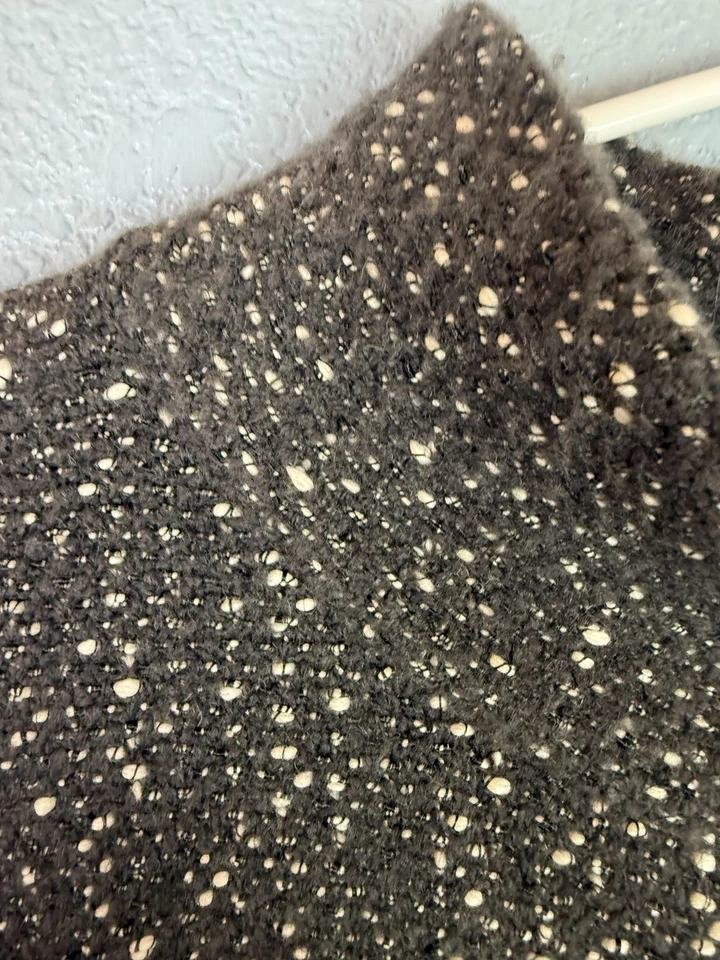 Habitat Clothes To Live In Sweater Womens Large Gray Speckled Mock Neck Button - Image 3 of 4