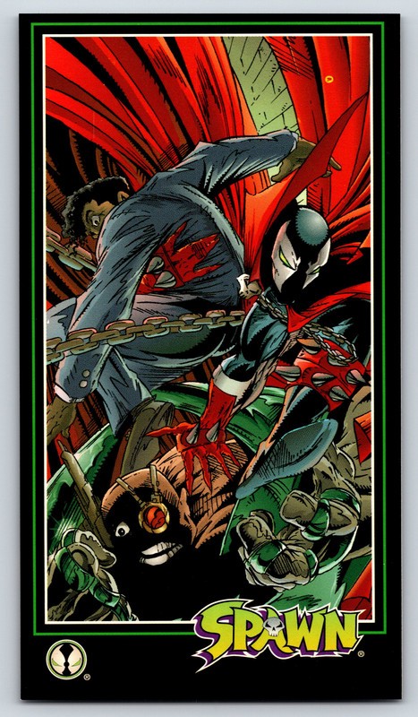 #134 Interception! -  1995 WildStorm Spawn Widevision POOR CONDITION