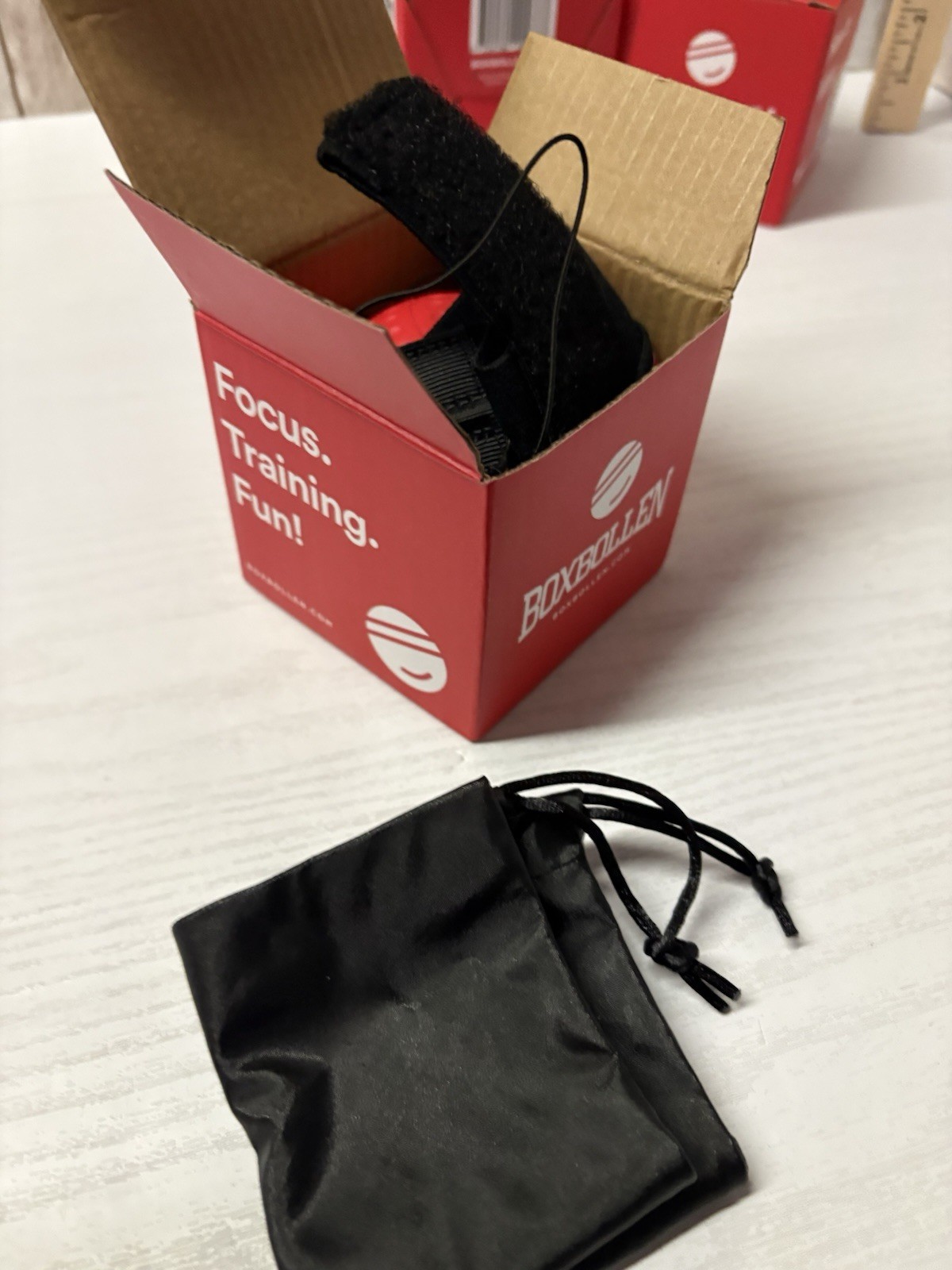 Boxbollen Agility Ball boxing reflex ball fitness game Headband QR Code App NIB