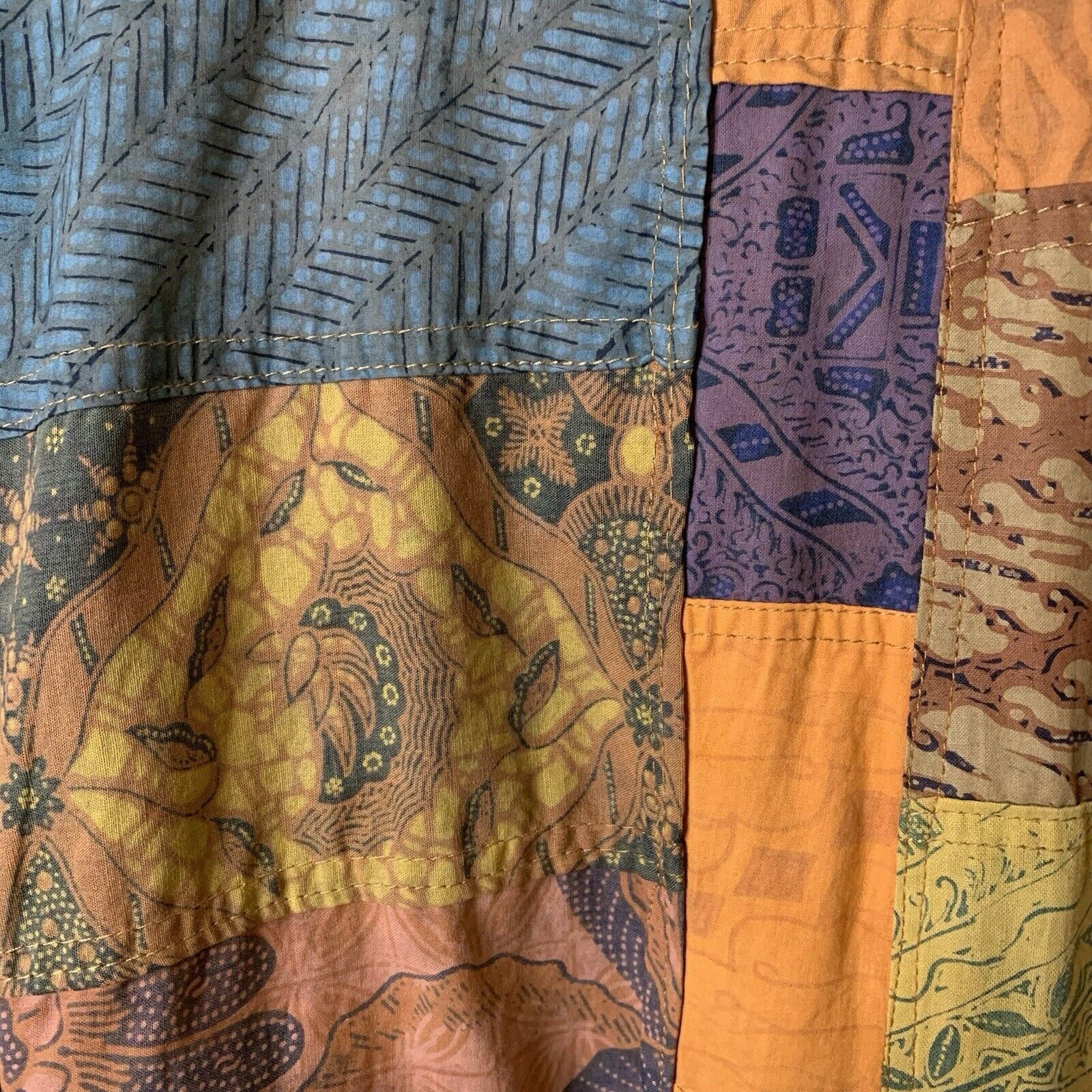 Vintage Patchwork Shacket Women's X-Large Oversiz… - image 4