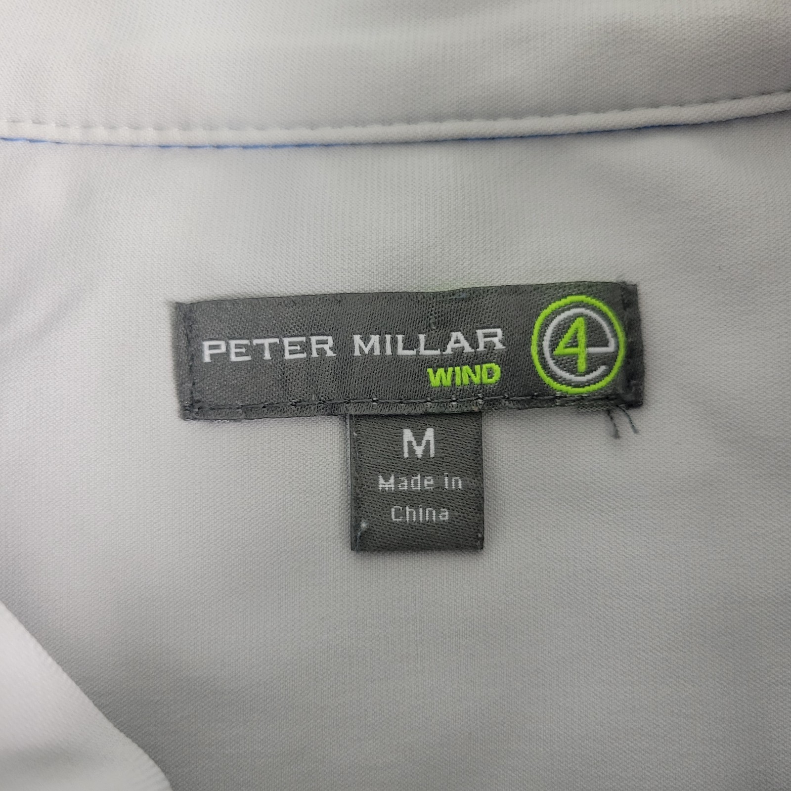 Peter Millar Wind Mens Medium Solid Blue Stretch … - image 4