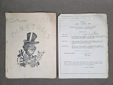 DEMOLAY MONROE MICHIGAN CHAPTER, MINSTRELS SOUVENIR PROGRAM 1958 MASONIC