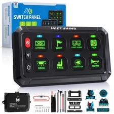 8 Gang Switch Panel Toggle Touch On-Off LED Indicator Circuit Control Relay Box