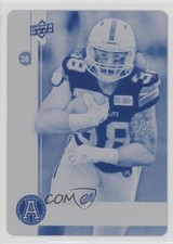2018 Upper Deck CFL Achievement Printing Plate Cyan 1/1 Declan Cross #63 i9i