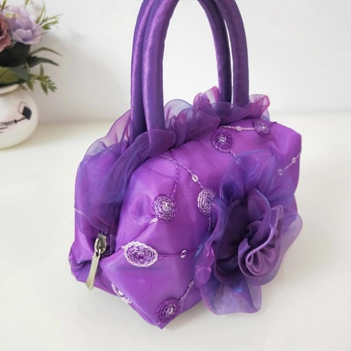 Damas Verano Lentejuelas Pequeño Bolso de Mano Mujeres Teléfono Móvil Llave Monedero Bolso Floral - Imagen 4 de 25
