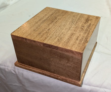Pet Memorial Cremation Urn- Small Dog Or Cat - Solid Poplar
