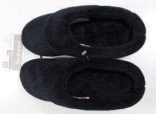 ISOTONER Signature Microterry Slippers Size XL 9.5-10 Black Retail 30