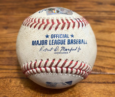 Johnathan Rodriguez Guardians Game Used 2 RBI SINGLE Baseball 7/9/2025 Hit #11