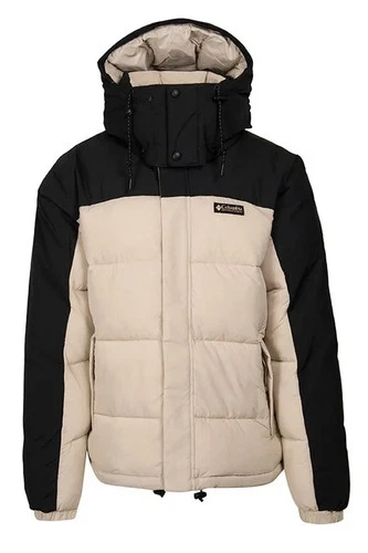 New Men's Columbia Snowqualmie Cream Puffer Jacket Size Medium - product listing photo