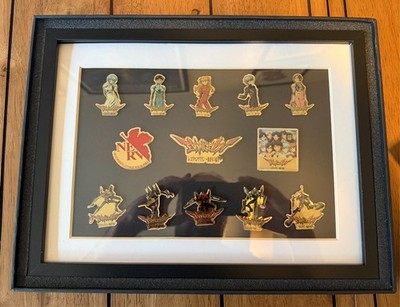 Evangelion Pin Badge Set of 13pcs Prize Not For Sale Anime Rare Good USA SELLER