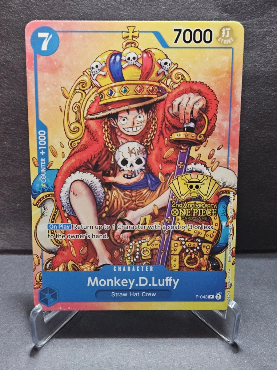 Monkey.D.Luffy P-043 One Piece Promotion Cards for sale | eBay
