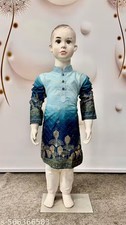 TRADITIONAL KIDS ETHNIC Boys Printed Kurta Pyjama Set Digital PRINTED KURTA SET