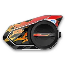 For SENA 50S Skin Decal Wrap Stickers Glossy Flame