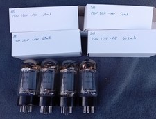 4 x Pentode 6L6   gelabelt Melody 5881  Tube testet Quartett