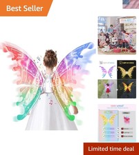 Color-Changing Butterfly Wings with Music for Girls Ages 4-12 - Dreamy Dress-Up