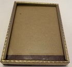Vintage MCM Gold Tone Metal Traditional 3.5" x 5" Small Photo Frame — photo 2