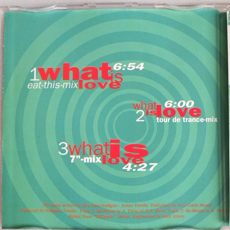 CD Haddaway what is love Remix 1993 Coconut Records  - Bild 2 von 3