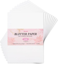 Aboofx 20 Sheets Blotting Paper for Flower Press, Large 8.26 X 11.8 Inch A4 High
