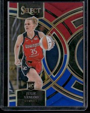 2024 Panini Select WNBA #160 Julie Vanloo Prizms Red and Blue #/399