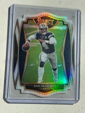 2020 Panini Select Premier Level Prizm Dak Prescott #108 Cowboys White Die Cut 