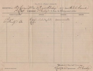 1878 Fort Laramie W.T.;3rd Cavalry Lt. George Drew Lt. Reynolds signed pair
