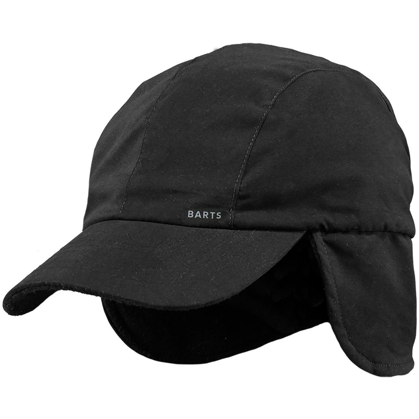 Barts Men's Water Resistant Fleece Lined Earflap Cap in Black One Size - Image 3