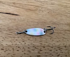 Luhr Jensen Krocodile Spoon (1 3/8” & 1/4oz.) RARE Wonderbread Color-NICE