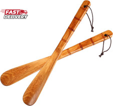 Premium Wooden Shoe Horn, 2 PCS Shoehorns Durable, 13" Long Handle Shoe Horns, L