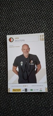 JAN WOUTERS #2 FEYENOORD FC BAYERN M HOLLAND WORLD CUP AUTOGRAPH CARD ORIGINAL SIGNED