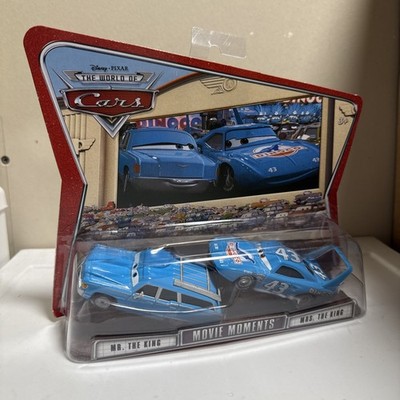 DISNEY CARS MR & MRS THE KING MOVIE MOMENTS 2-PACK DIE-CAST MOSC 1:55 RARE