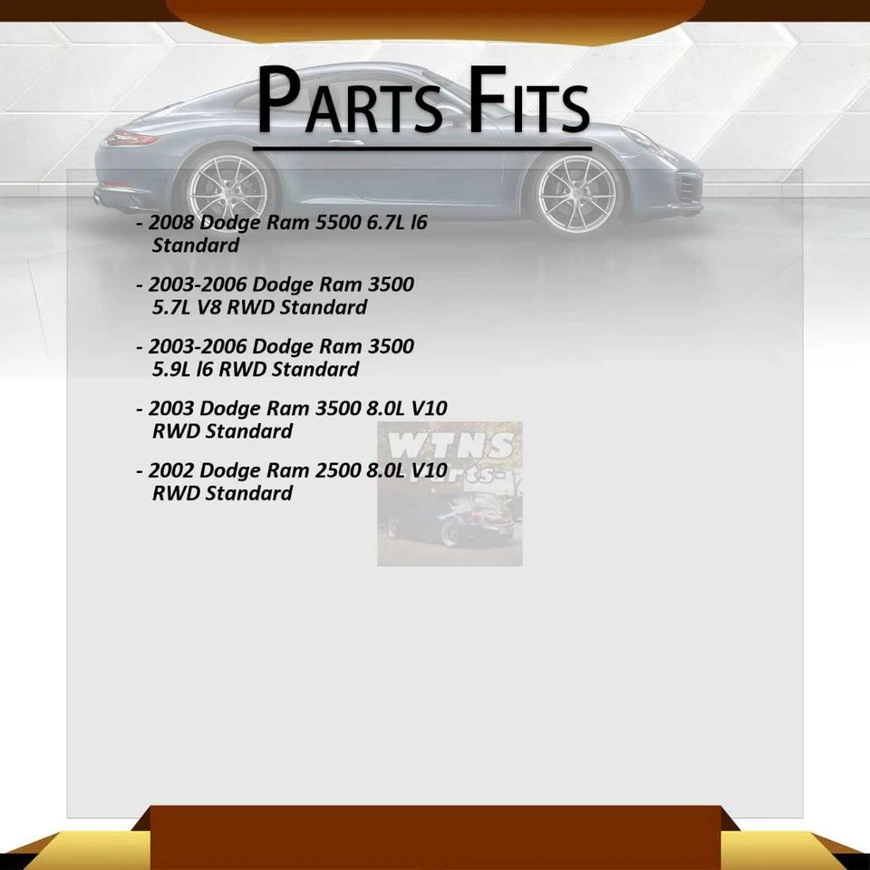 Se adapta a Chevrolet Express 3500 GMB 2010 2011 eje trasero todas las juntas junta universal Foto 3 de 4