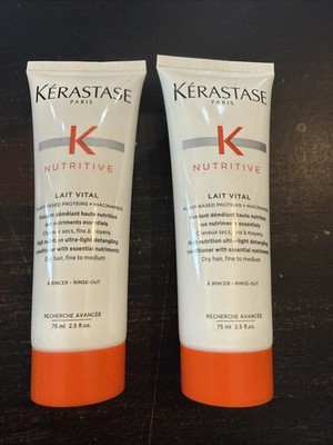 Kérastase Nutritive Lait Vital Hydrating Conditioner Med/fine 2.5 Oz 2 Pack!