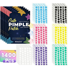 1400pcs Multicolor Star Acne Patches   Ultra-Thin Concealer Pimple Stickers