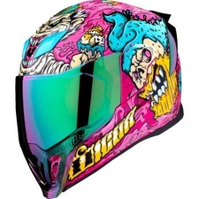 Icon Airflite Helmet Full Face - Snack Attack Pink - MIPS - Adult Size Large
